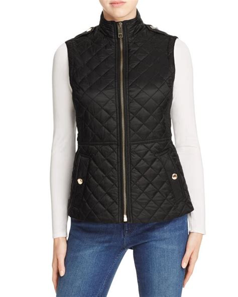 burberry quilted vest womens|burberry sweater women's.